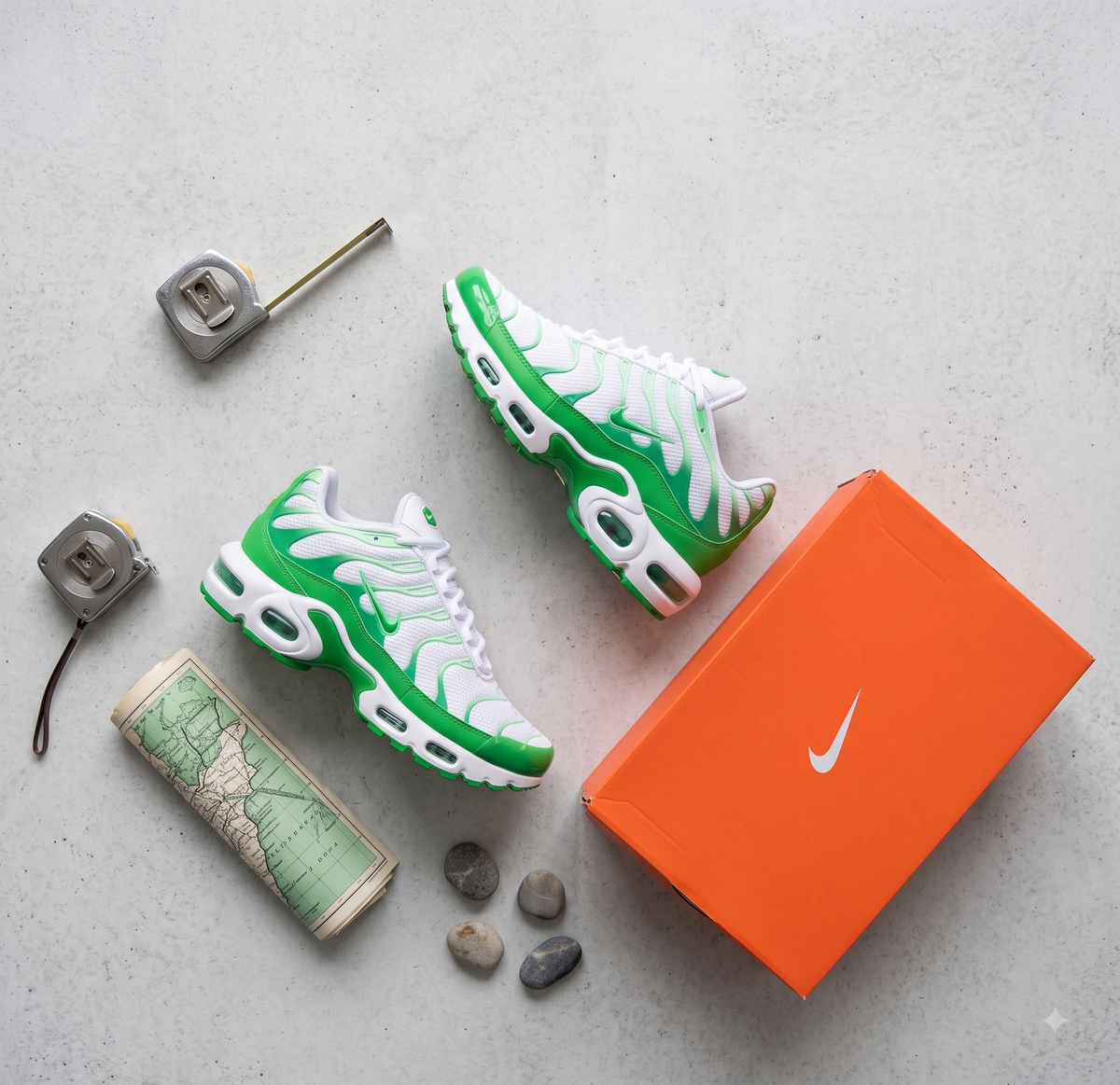 Promo Tenis Nike TN Blanco Verde Unisex