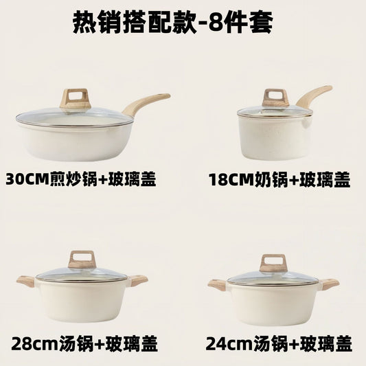 Juegos de Ollas y Baterías de Cocina Antiadherente - Modelo 1005289071572 - Juego de 8 Piezas