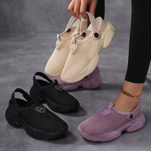 Sandalias cerradas transpirables para mujer de malla transpirable disponibles en tallas grandes disponible por encargo en Cl…