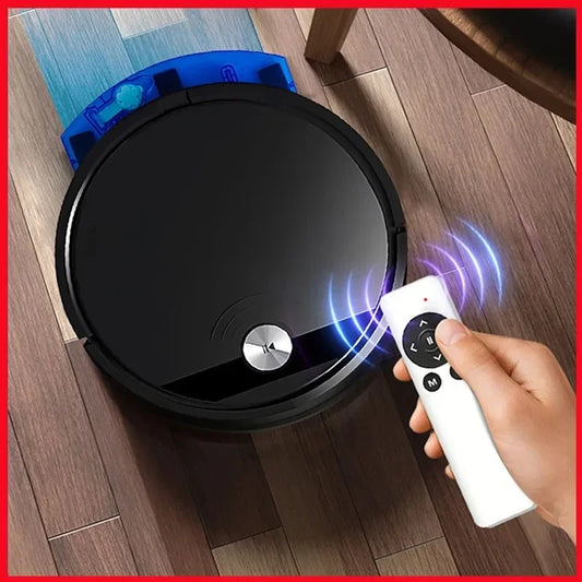 Aspiradora Robot Inteligente 3 en 1 – Sistema Ultra Succión 2800PA, Función de Trapeado y Control Remoto