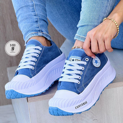 Zapato converse suela alta mujer