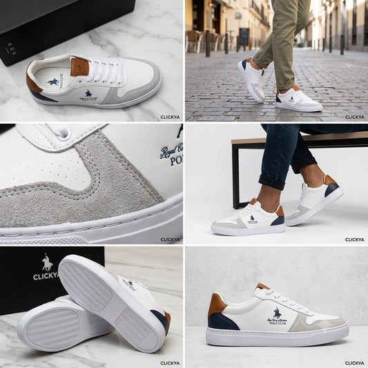 👟 Tenis Calzado Polo (Ref. P002 Blanco Cosidos) – Estilo Casual con Durabilidad Premium