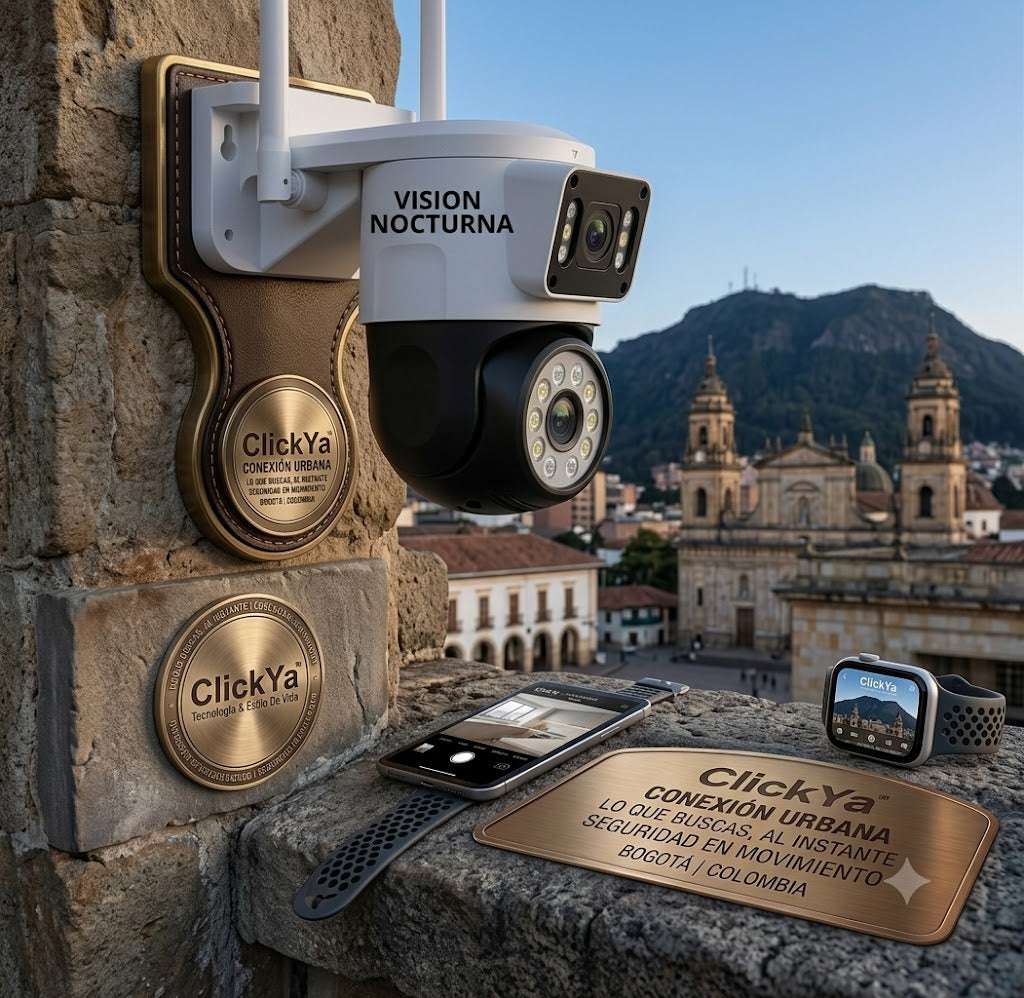 Cámara de Seguridad Inteligente Doble Lente WiFi PTZ Pro