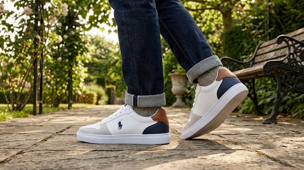 👟 Tenis Calzado Polo (Ref. P002 Blanco Cosidos) – Estilo Casual con Durabilidad Premium
