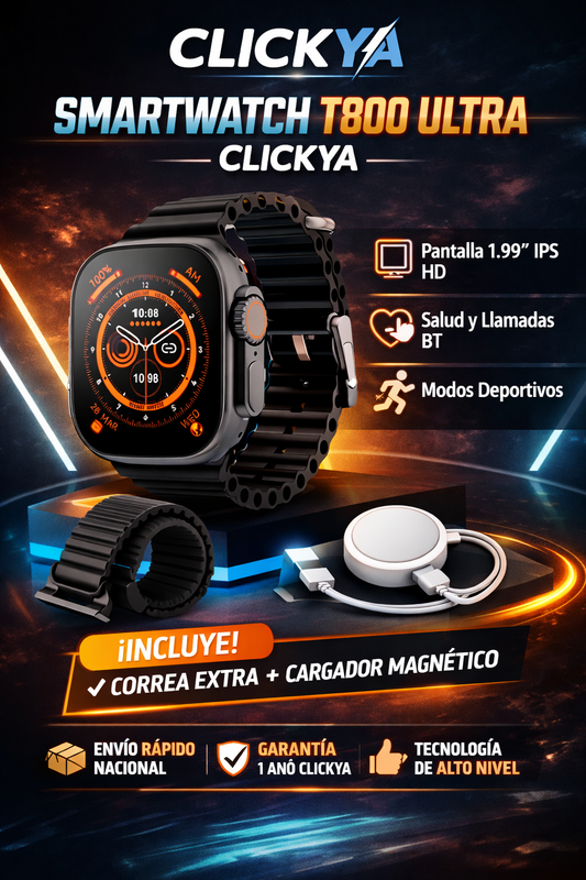 SMARTWATCH T800 ULTRA + AUDÍFONOS BLUETOOTH I12 + OBSEQUIO