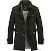 Chaqueta Larga Tipo Trench Coat para Hombre - Cortavientos Urbano Premium