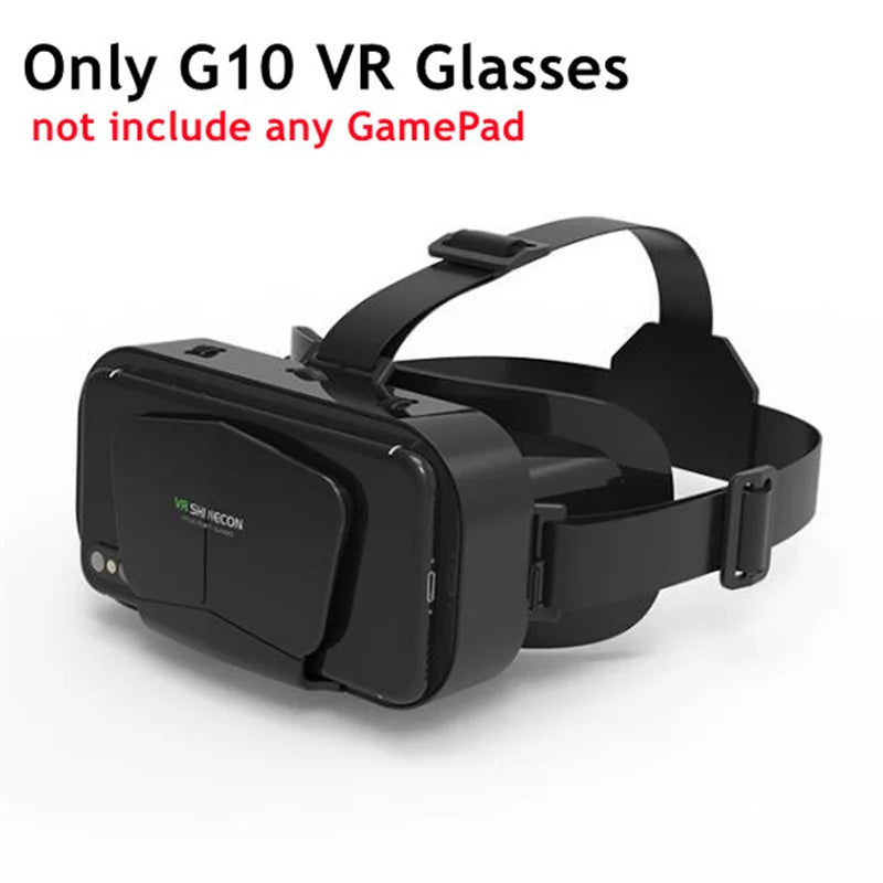 Gafas de Realidad Virtual VR SHINECON G10 Premium – Cine IMAX 3D en tu Celular (Incluye Control Joystick)