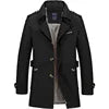 Chaqueta Larga Tipo Trench Coat para Hombre - Cortavientos Urbano Premium