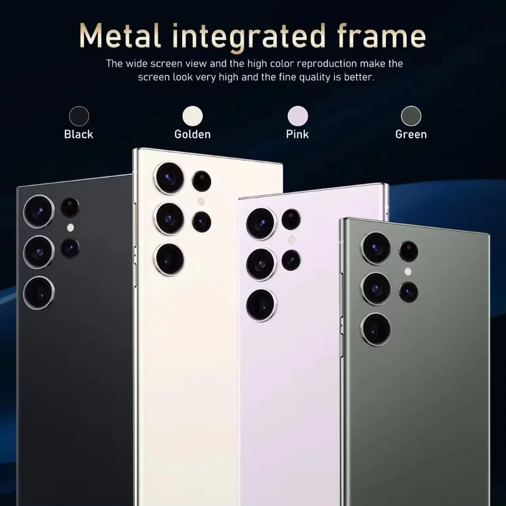 Smartphone S24 Ultra 5G – Pantalla Gigante de 7.3 Pulgadas, Máximo Almacenamiento de 16GB+1TB