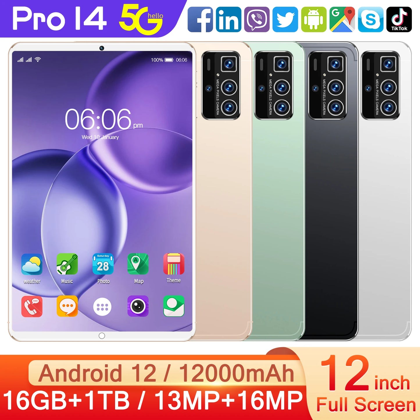 TABLET PRO14 5G: La Pantalla Gigante que lo Hace Todo