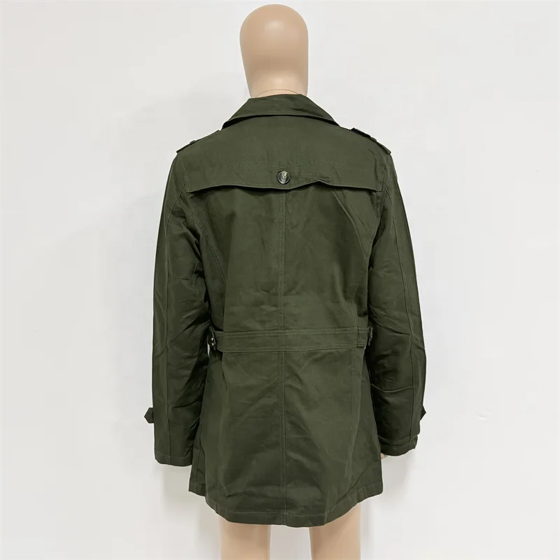 Chaqueta Larga Tipo Trench Coat para Hombre - Cortavientos Urbano Premium