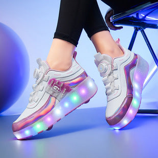 Zapatos deportivos con ruedas para niños con ruedas integradas con luces LED disponible por encargo en Clickya.life