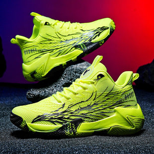 Zapatillas de baloncesto unisex de malla transpirable con amortiguación disponible por encargo en Clickya.life