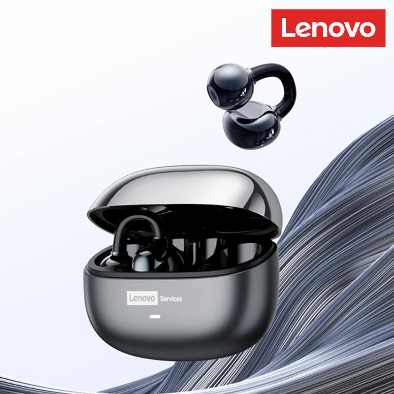 Audífonos Premium Lenovo LE302 OWS Clip – Diseño Abierto de Conexión Inteligente (Bluetooth 6.0 y Sonido Espacial 9D