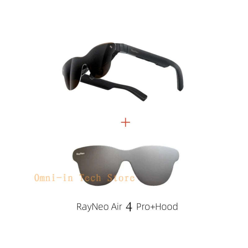 Gafas Inteligentes de Realidad Aumentada RayNeo Air 4 Pro – Pantalla Gigante Virtual de 201" HDR10 (Audio Premium por Bang & Olufsen)