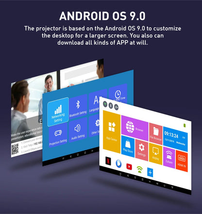 Mini Proyector Portátil Inteligente Smart Pro – Sistema Android 9.0,