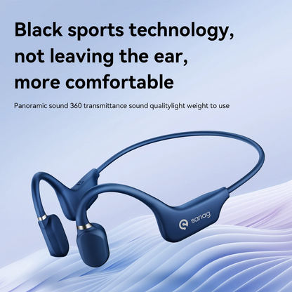 Audífonos Deportivos de Conducción Ósea Sanag – Bluetooth 5.3, Ultra Ligeros (25g) e Impermeables IPX5