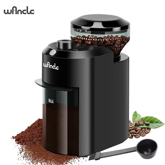 Molino de Café Eléctrico Profesional Wancle – Sistema Premium Burr de 28 Niveles de Molienda Ciclónica