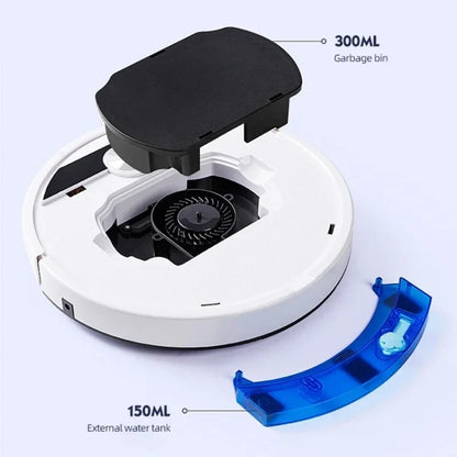 Aspiradora Robot Inteligente 3 en 1 – Sistema Ultra Succión 2800PA, Función de Trapeado y Control Remoto