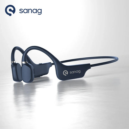 Audífonos Deportivos de Conducción Ósea Sanag – Bluetooth 5.3, Ultra Ligeros (25g) e Impermeables IPX5