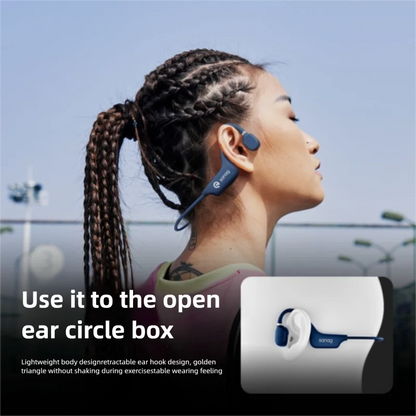 Audífonos Deportivos de Conducción Ósea Sanag – Bluetooth 5.3, Ultra Ligeros (25g) e Impermeables IPX5