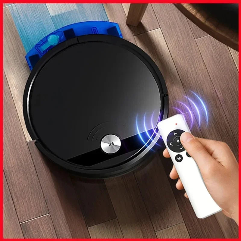 Aspiradora Robot Inteligente 3 en 1 – Sistema Ultra Succión 2800PA, Función de Trapeado y Control Remoto