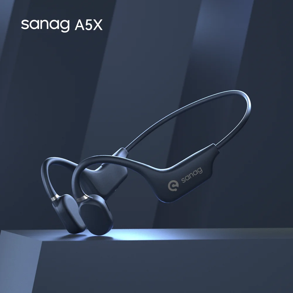 Audífonos Deportivos de Conducción Ósea Sanag – Bluetooth 5.3, Ultra Ligeros (25g) e Impermeables IPX5