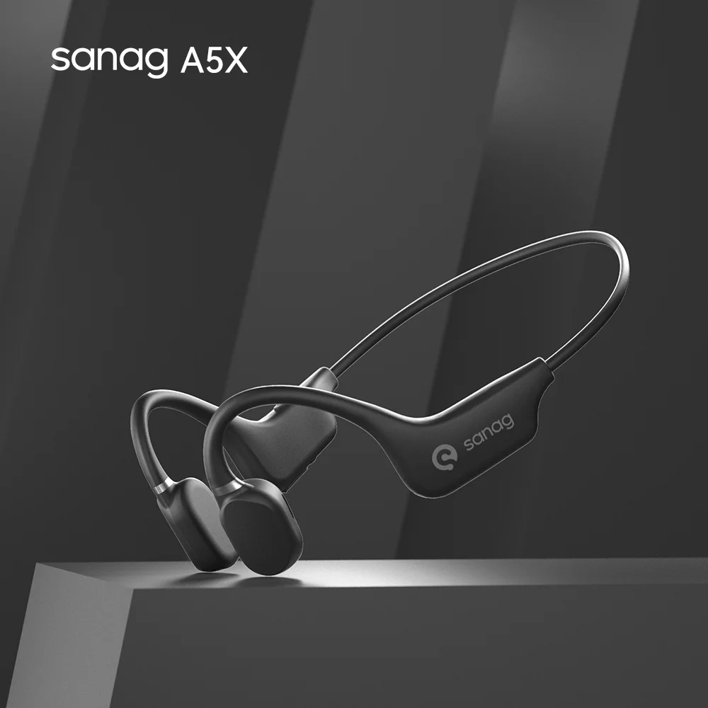 Audífonos Deportivos de Conducción Ósea Sanag – Bluetooth 5.3, Ultra Ligeros (25g) e Impermeables IPX5