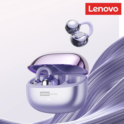 Audífonos Premium Lenovo LE302 OWS Clip – Diseño Abierto de Conexión Inteligente (Bluetooth 6.0 y Sonido Espacial 9D