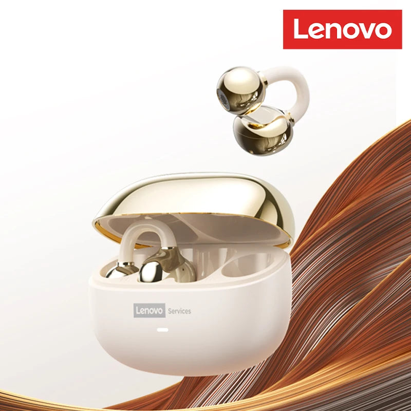 Audífonos Premium Lenovo LE302 OWS Clip – Diseño Abierto de Conexión Inteligente (Bluetooth 6.0 y Sonido Espacial 9D
